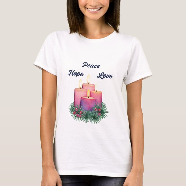 Advent candles T-Shirt (Front)