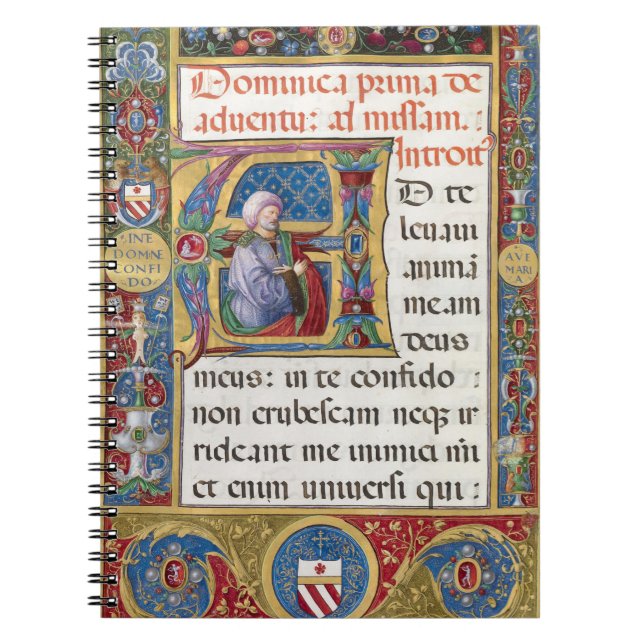 Advent Christmas Liturgy Medieval Manuscript Notebook (Front)
