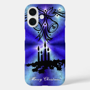 Advent, Christmas Magic on Blue iPhone 16 Case