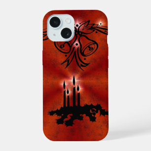 Advent, Christmas Magic on Red iPhone 15 Case