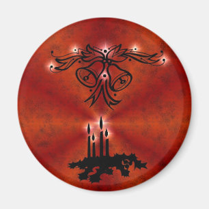 Advent, Christmas Magic on Red Magnet