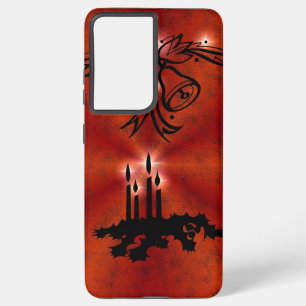 Advent, Christmas Magic on Red Samsung Galaxy Case