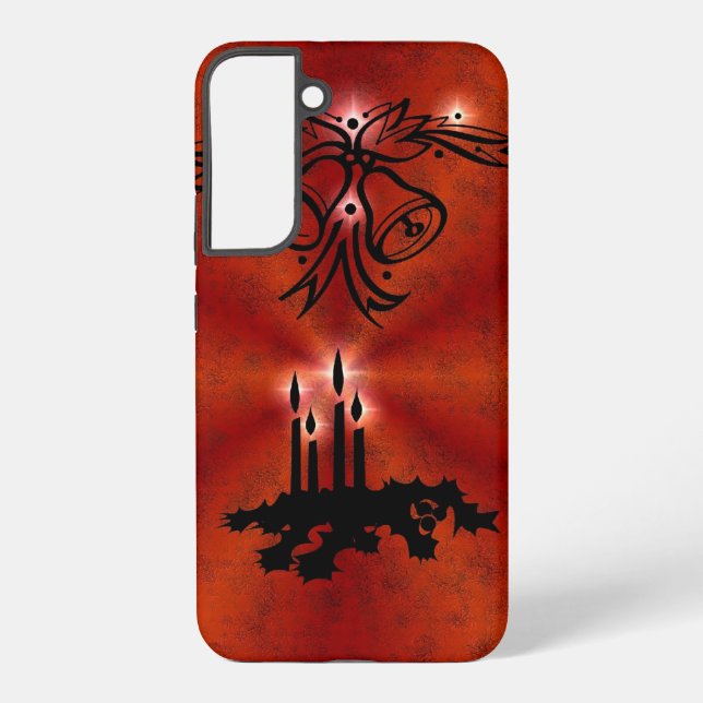 Advent, Christmas Magic on Red Samsung Galaxy S22+ Case (Back)