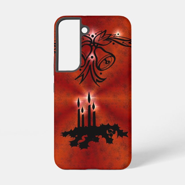 Advent, Christmas Magic on Red Samsung Galaxy S22 Case (Back)