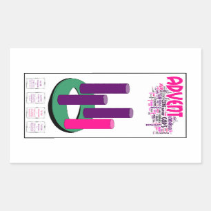 Advent Wreath Stickers: Perfect for Students! Sticker