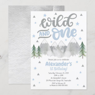 Adventure 1st Birthday Invitation, Wild One Invite