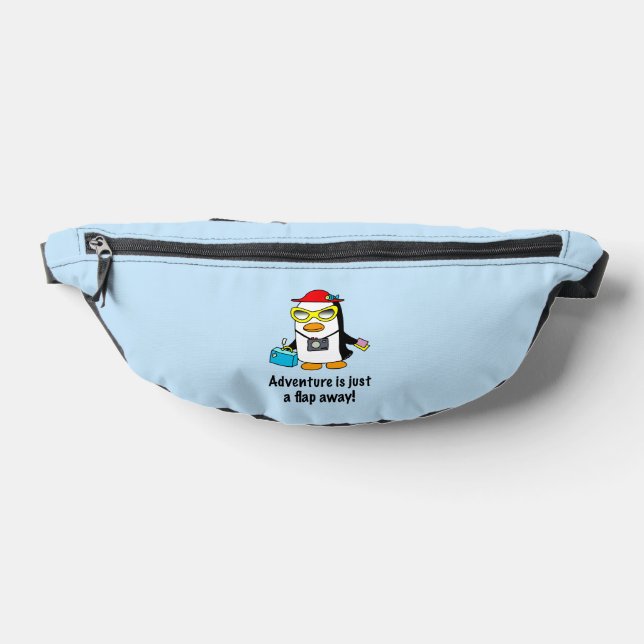 Adventure A Flap Away Tourist Penguin Fanny Pack (Lay Down)