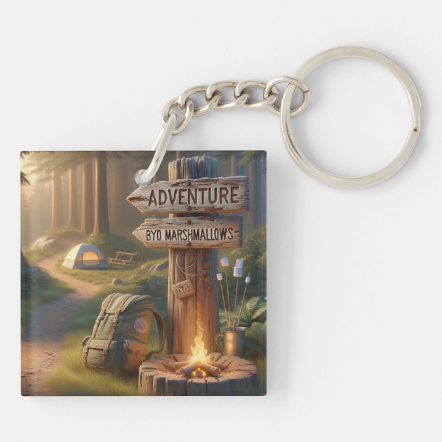 Adventure Acrylic Keychain – BYO Marshmallows Fun (Dos)