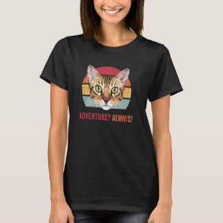 Adventure Always Abyssinian Cat Funny Kitten Kitty T-Shirt