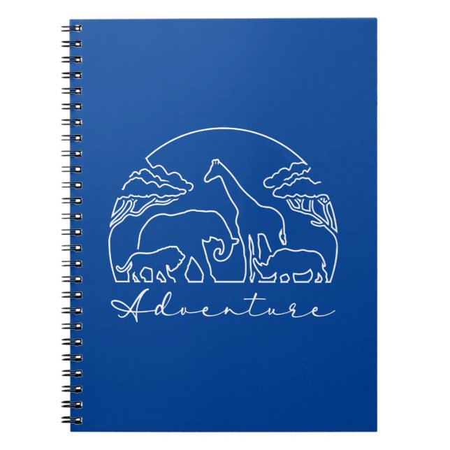 Adventure and Safari in Africa Notebook (Front)