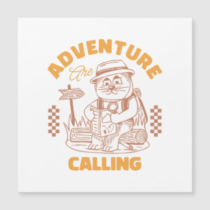 Adventure Are Calling– Vintage Cat