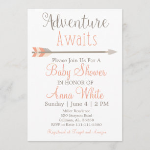 Adventure Attend Baby shower Invitation
