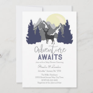 Adventure Attend Baby shower Invitation