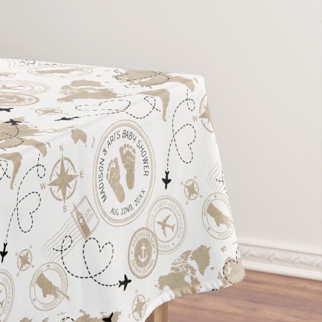 Adventure Await Baby shower Nappe (In Situ)