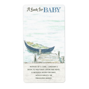 Adventure Await Canoe Book for Baby shower