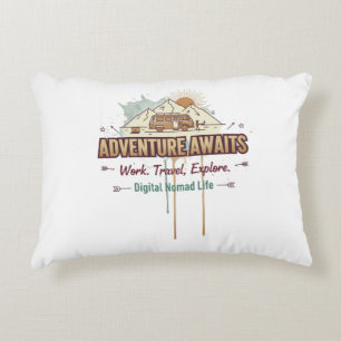 Adventure Awaits Accent Pillow