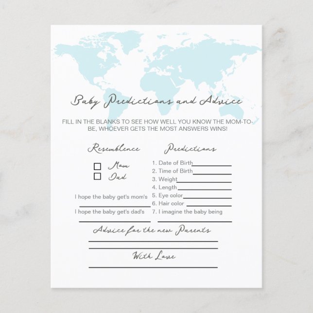 Adventure awaits, Advice for new parents game (Front)