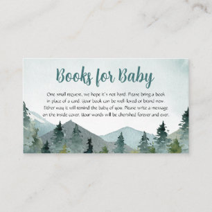 Adventure Awaits Baby Shower Books for Baby Business Card