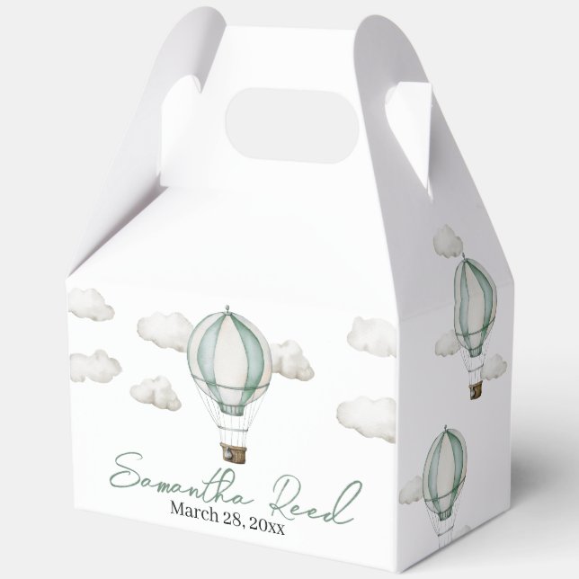Adventure Awaits Baby Shower Favour Box (Front)