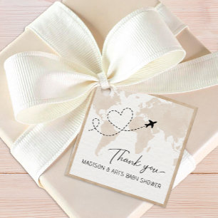 Adventure Awaits Baby Shower Favour Tags