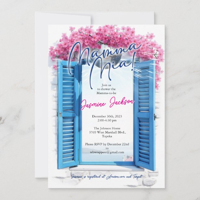 Adventure Awaits Baby Shower Invitation for BOY (Front)