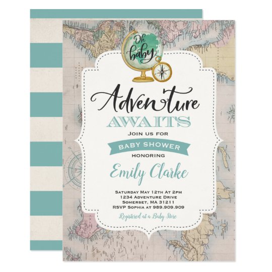 adventure awaits baby shower