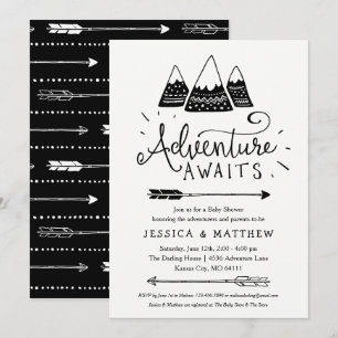 Adventure Awaits Baby Shower Invitations
