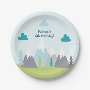 Adventure Awaits Birthday Party Plate