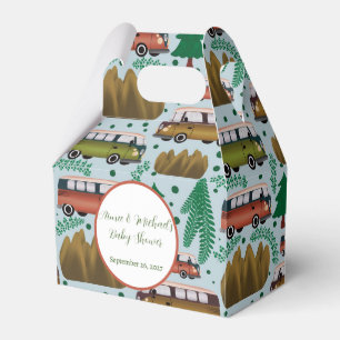 Adventure Awaits: Camper Baby Boy Shower  Favor Box