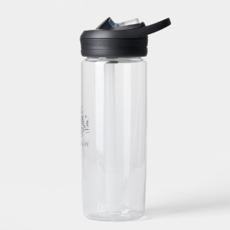 "Adventure Awaits Camping Graphic Water Bottle