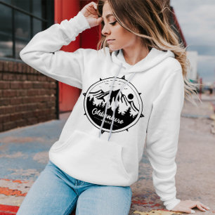 Adventure Awaits Camping Outdoors   Women Hoodie