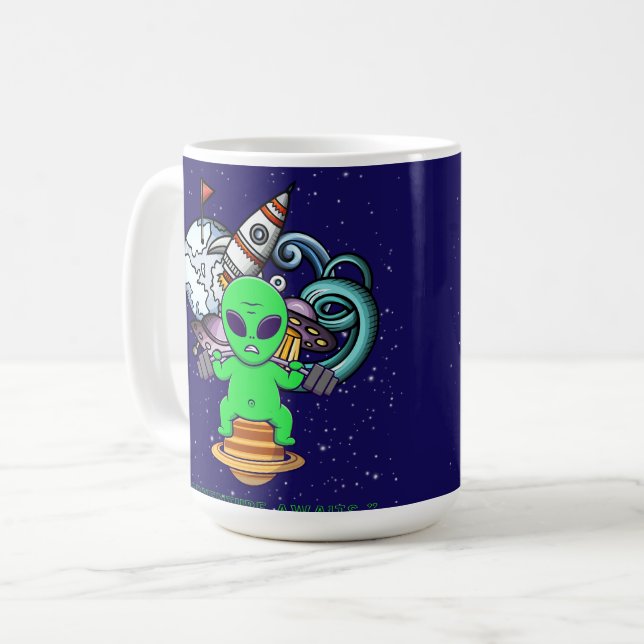 adventure awaits coffee mug (Front Left)