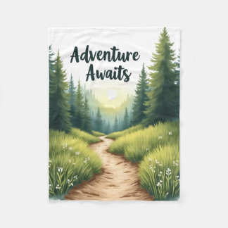 Adventure Awaits Cozy Blanket