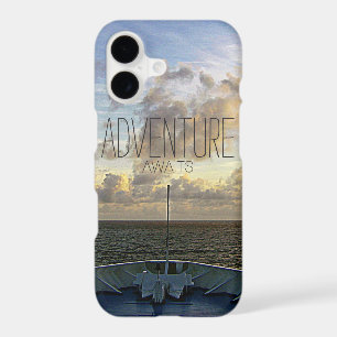 ADVENTURE AWAITS   CRUISE SHIP OCEAN SUNSET