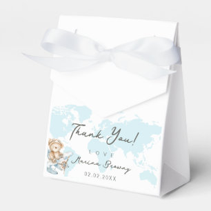 Adventure awaits, Cute flying teddy bear Favor Box