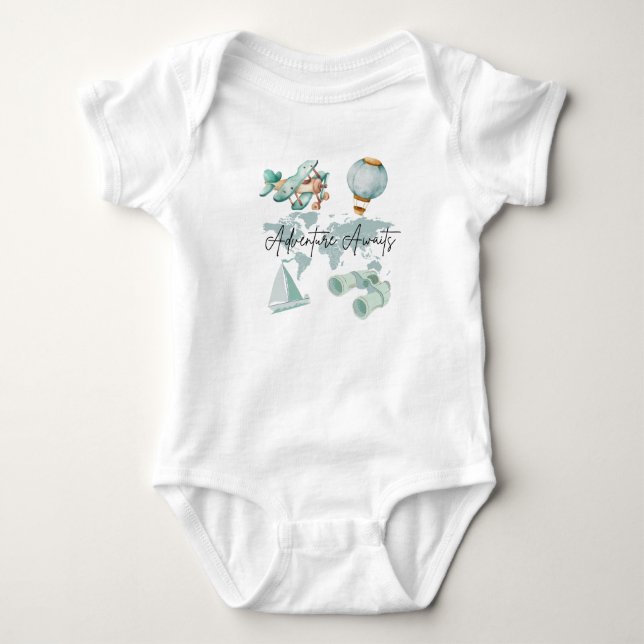 Adventure Awaits - Cute Tee for Little Explorers (Front)