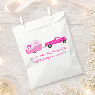 Adventure Awaits Cute Truck & Trailer BABY SHOWER Favour Bag