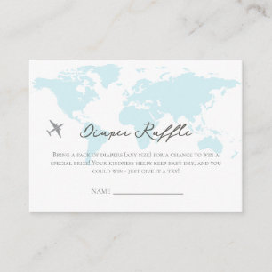 Adventure awaits Diaper Raffle Enclosure Card