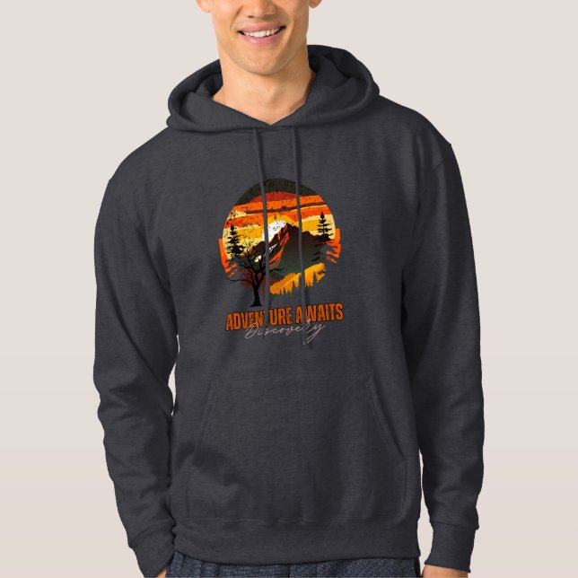 Adventure awaits discovery hoodie (Front)