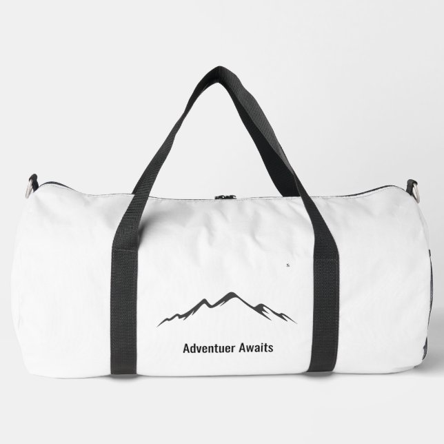 "Adventure Awaits Duffel Bag – Stylish Travel Comp (Front)