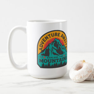 Adventure Awaits - Explore the Mountains Coffee Mug
