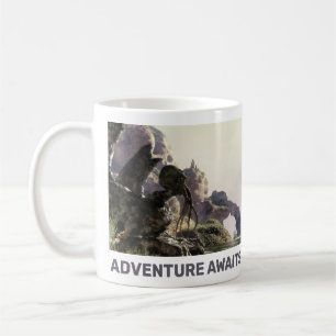 Adventure Awaits. Fantasy landscape Coffee Mug
