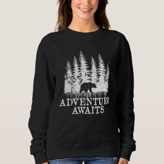 Adventure Awaits - Forest and Bear Sweatshirt