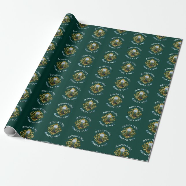 Adventure Awaits / Gift Wrapping Paper (Unrolled)