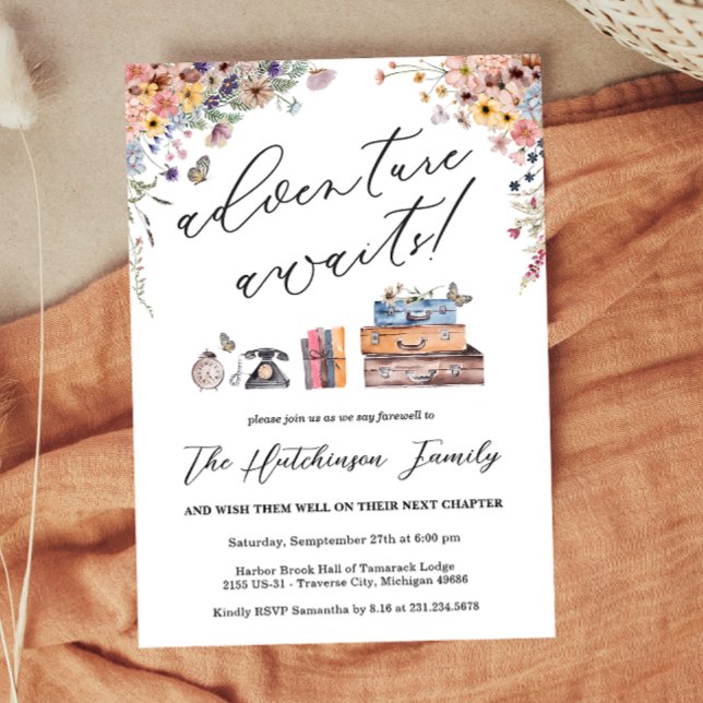 Adventure Awaits Going Away Party Invitation (Adventure Awaits Going Away Party Invitation
)
