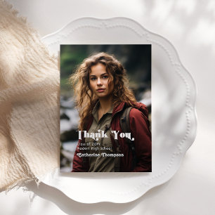 Adventure Awaits Graduation Thank You Card