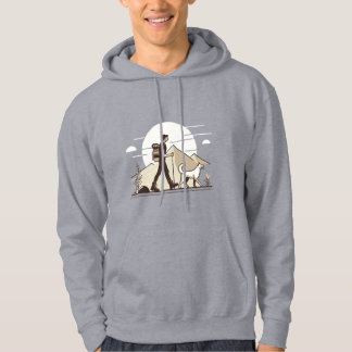  Adventure Awaits - Hiker and Dog Hoodie