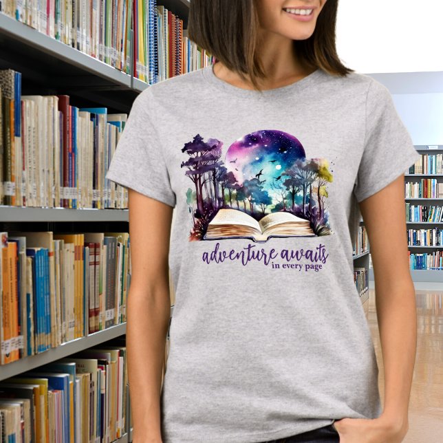 Adventure Awaits in Every Page Reader Gift T-Shirt (Creator Uploaded)