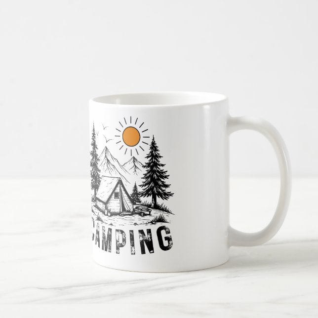 Adventure Awaits in the Wilderness , Camp More Coffee Mug (Right)