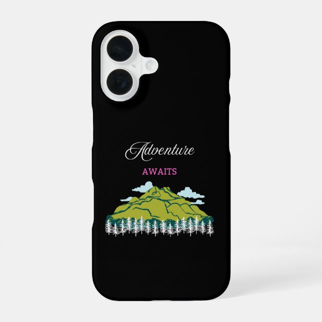 Adventure Awaits iPhone 16 Case (Back)
